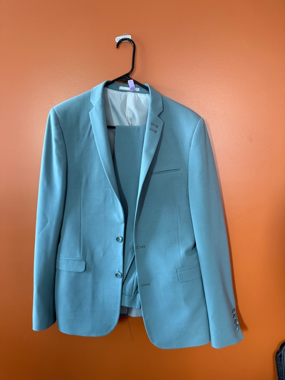 ASOS Sky Blue Suit Super Skinny 40R Sz 33x32